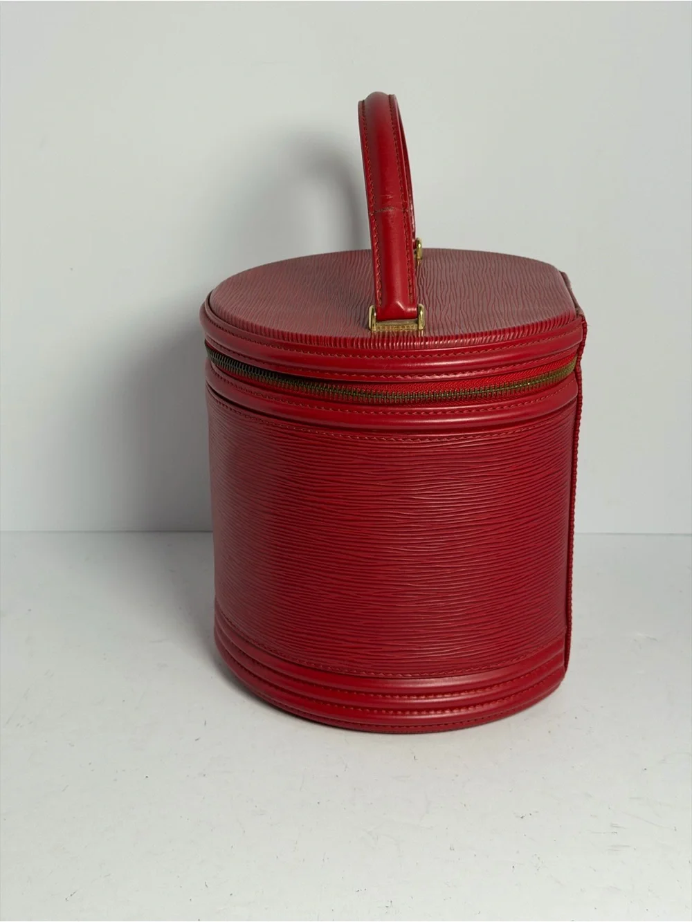 Louis Vuitton Red Epi Leather Cannes Vanity Bag